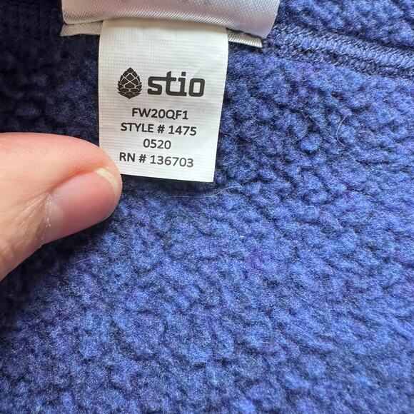 Stio Sweetwater Fleece Hoodie Blue Purple Large Women's - Picture 6 of 8